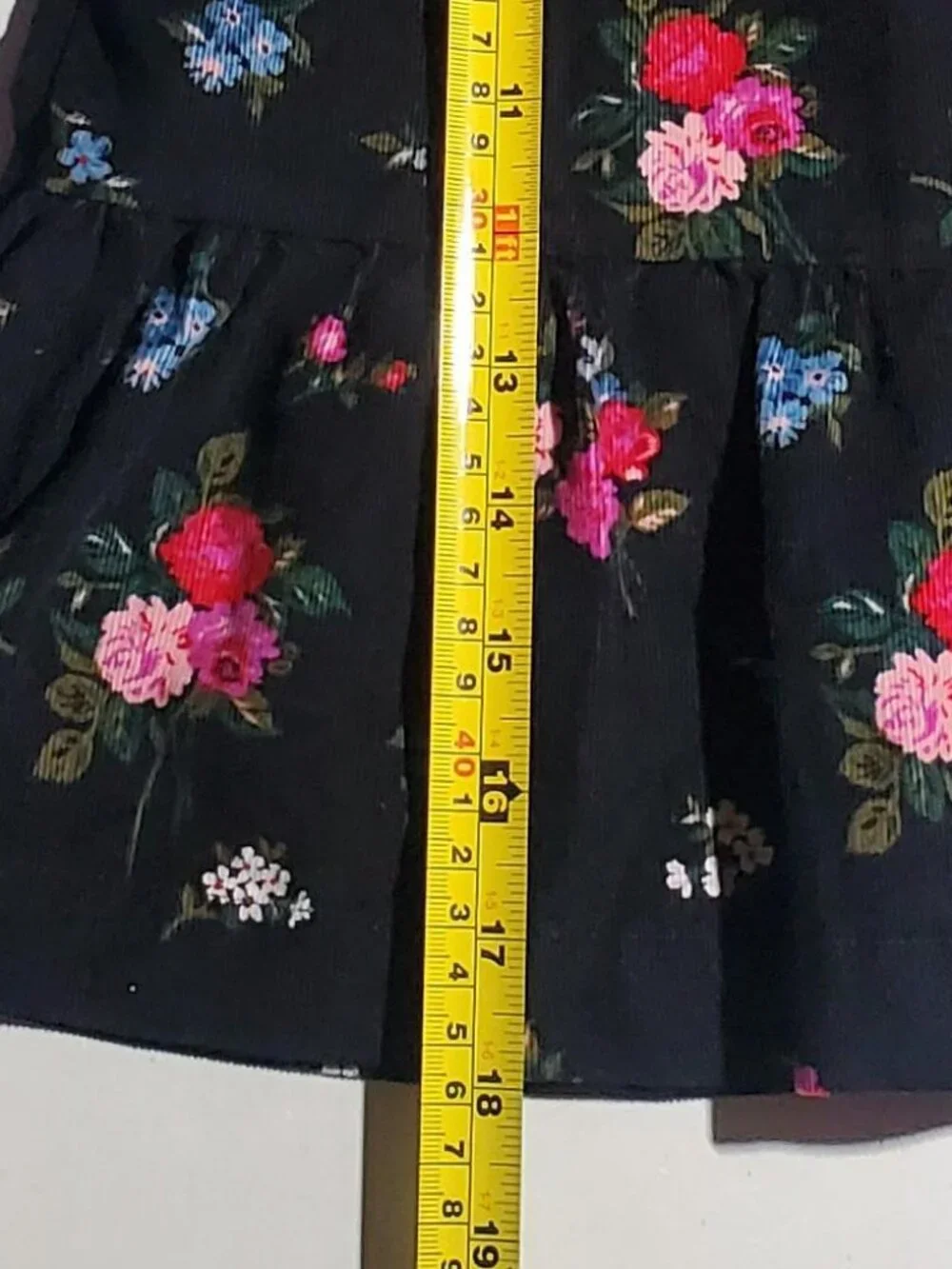 BabyGap Black Corduroy Floral Print Dress NWT sz 2 yrs